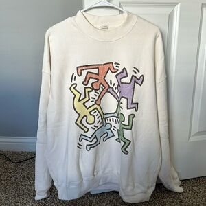 Abercrombie Keith Haring Dancing People Sweatshirt